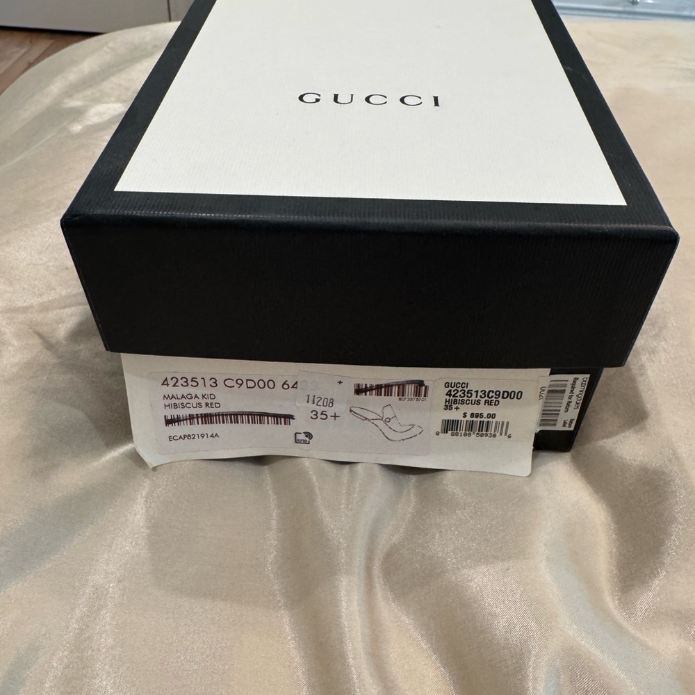 Gucci Princeton mule - Hibiscus red size 35.5 - Picture 2 of 5